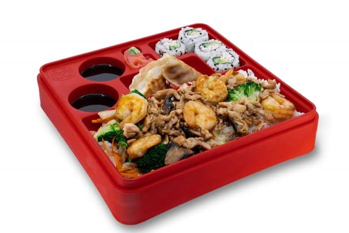 Chicken and Shrimp Bento Box