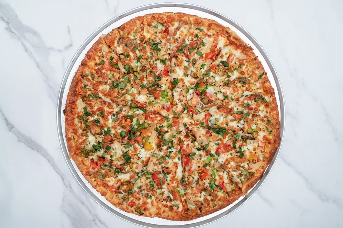 Medium Desi Style Veggie Pizza