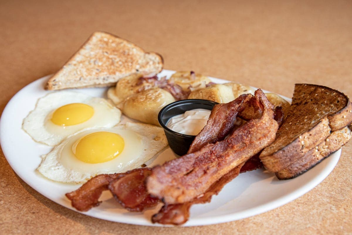 Two Eggs w/ Bacon