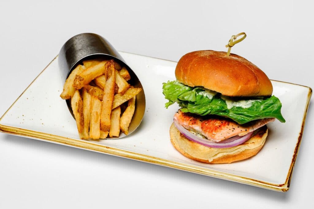 Grilled Salmon Burger