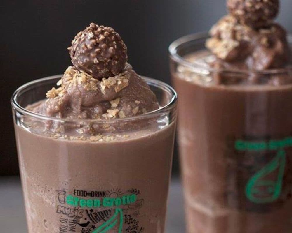 Large Matcha and Red Bean Milk Freeze