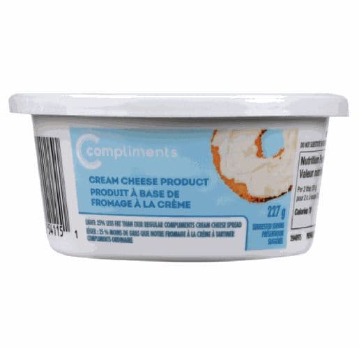 Compliments Cream Cheese Spread Herb Garlic Light 227g