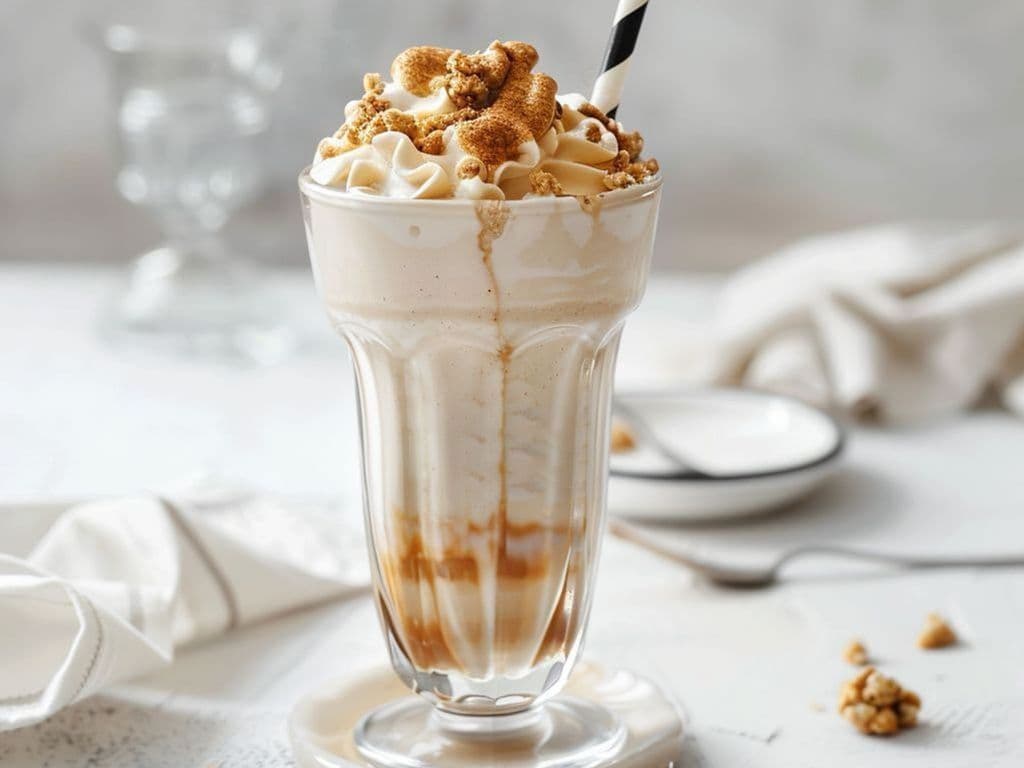 Butterscotch milk shake
