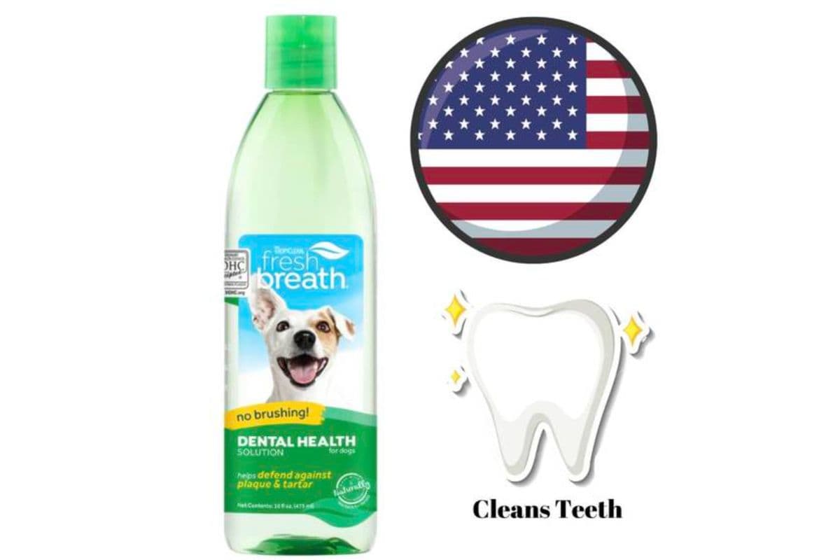 TropiClean Teeth Oral Care Water Additive For Dogs (16 oz)