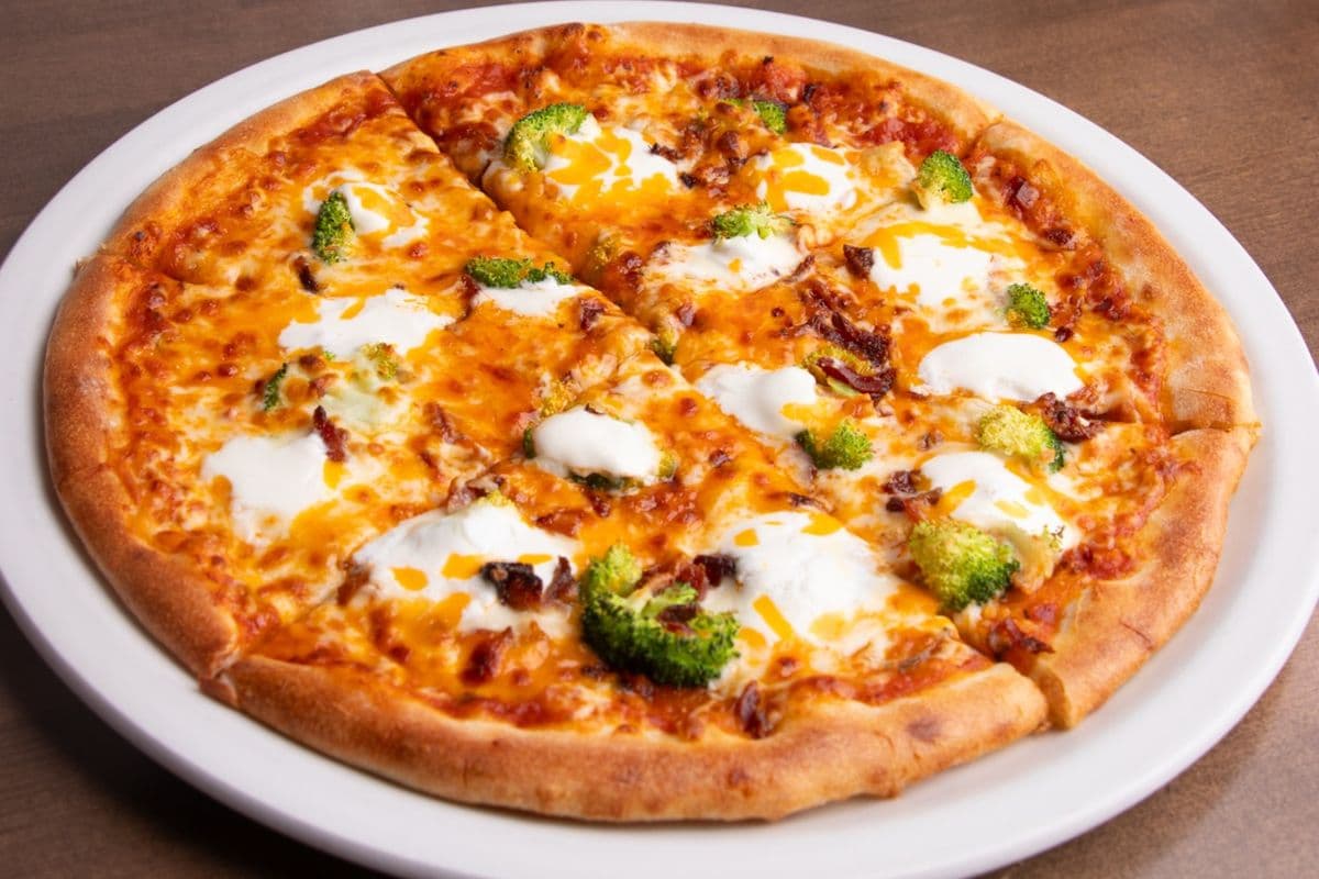 Medium Broccoli Bacon Pizza