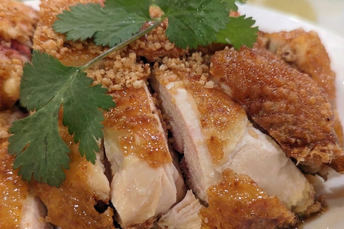 57. Crispy Chicken with Garlic Slices