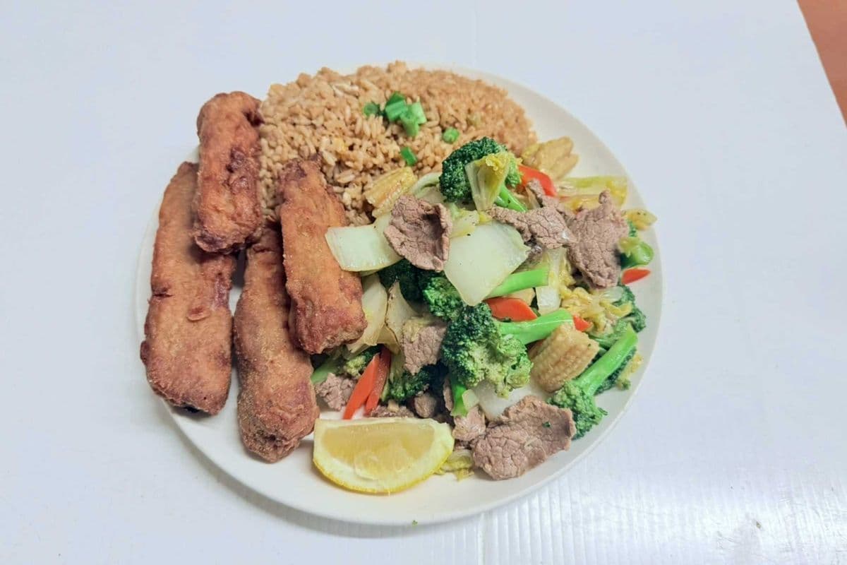 #1 (rice,4bons,greens)