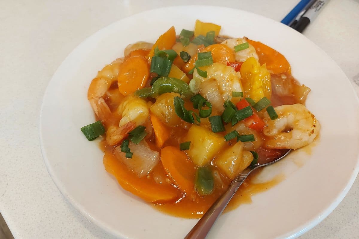Sweet and Sour Shrimp with Pineapple