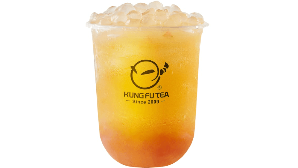 Grapefruit Green Tea w Agar Bubble