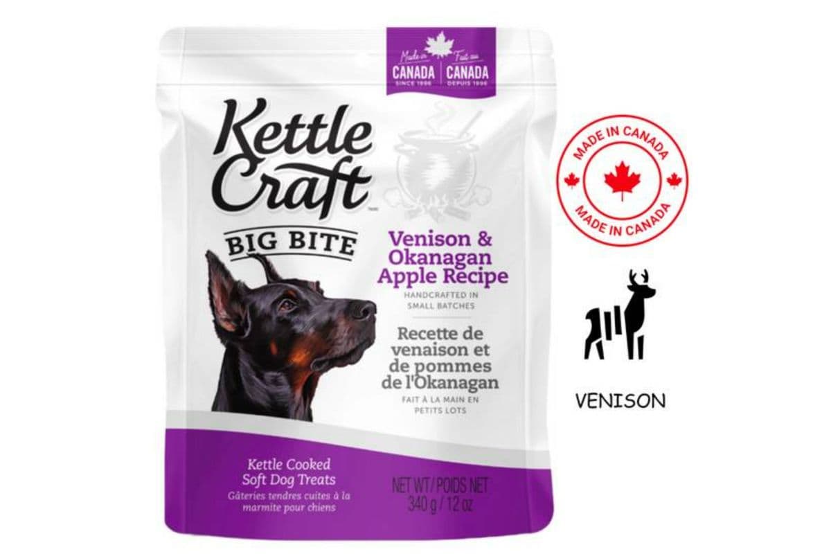 Kettle Craft Venison and Okanagan Apple Big Bite Dog Treats (340 g)