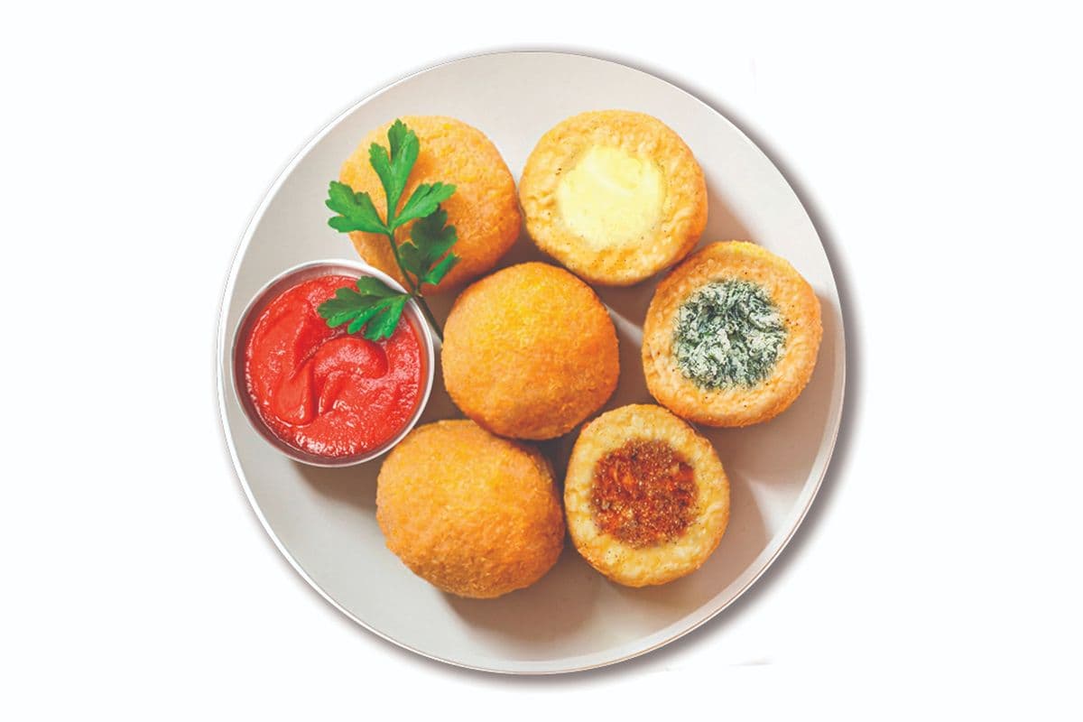 24 Assorted Arancini Balls and 4 Marinara Sauces