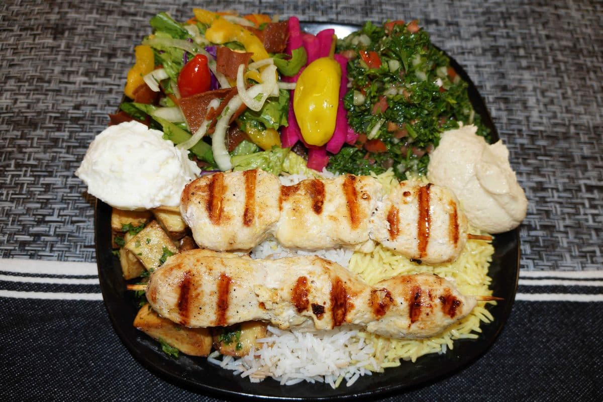 Shish Taouk Plate (30 mins prep time)