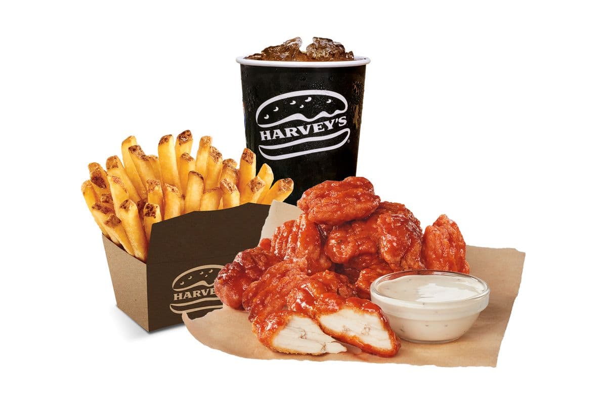 Trio, Croquettes de poulet Buffalo, 12 morceaux / Buffalo Chicken Nuggets (12 pcs) Combo