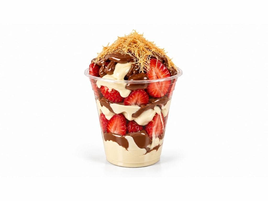 Strawberry White Chocolate Cup