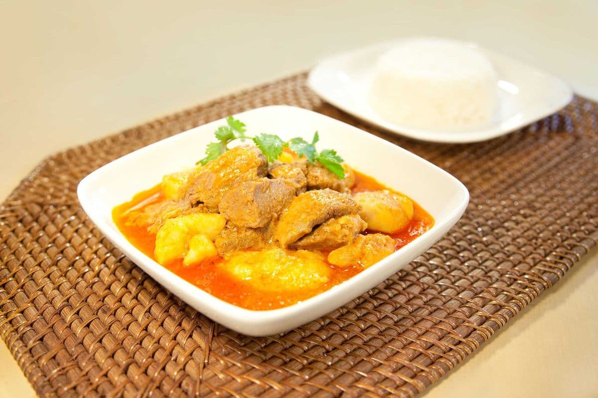 Curry Beef Brisket with Rice