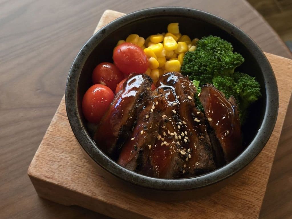 Grilled Rib Eye Steak Set