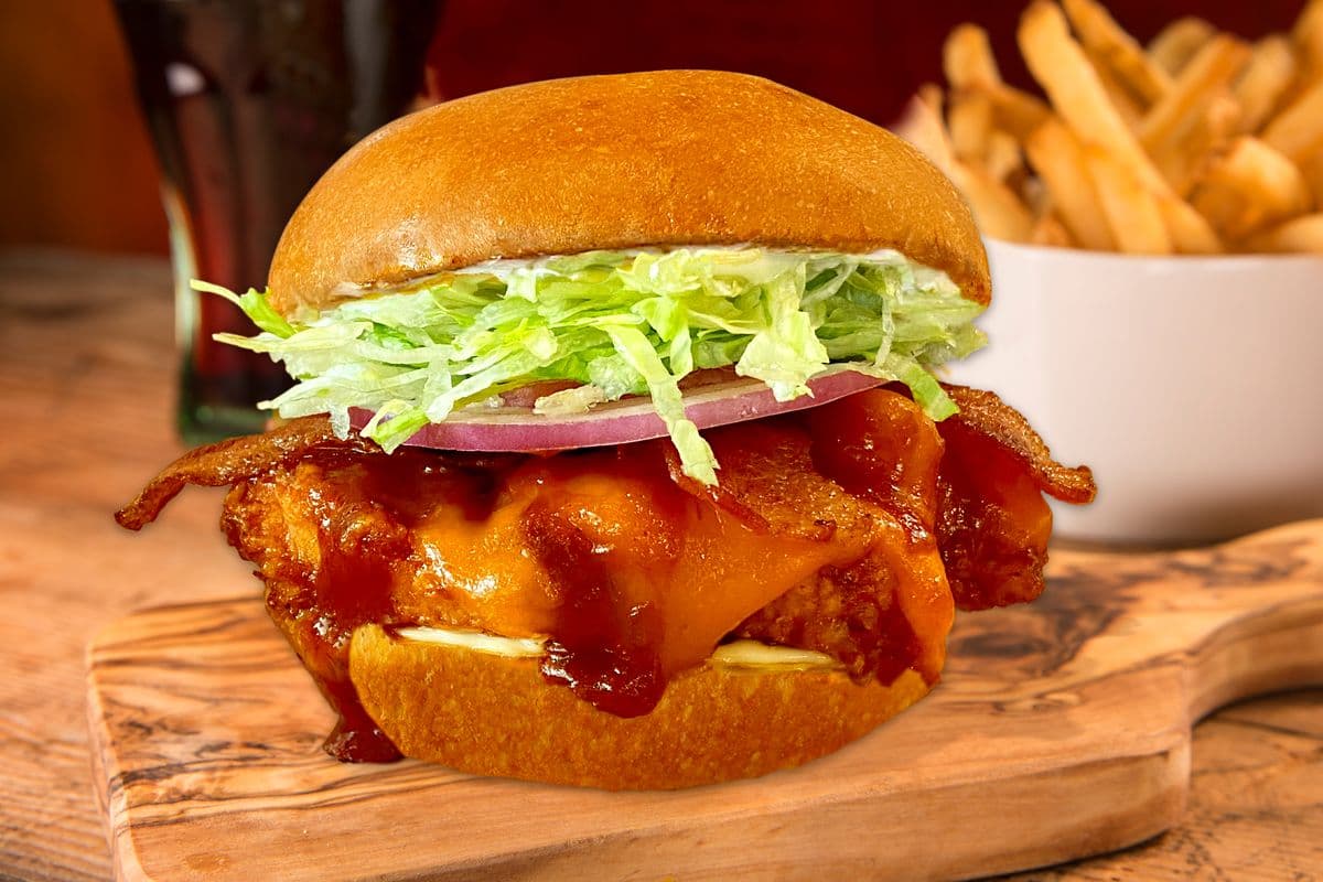 BBQ Bacon Cheddar Chicken Sandwich Combo
