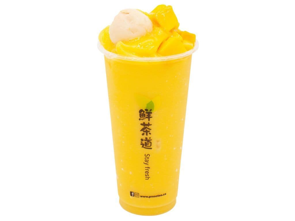 M8 Frappé glacé au litchi et mangue fraîche / Fresh Mango Lychee Slush