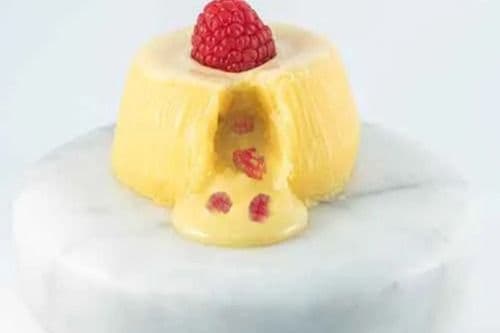 Fondant Chocolat Blanc-Framboise / Fondant White Chocolate-Raspberry
