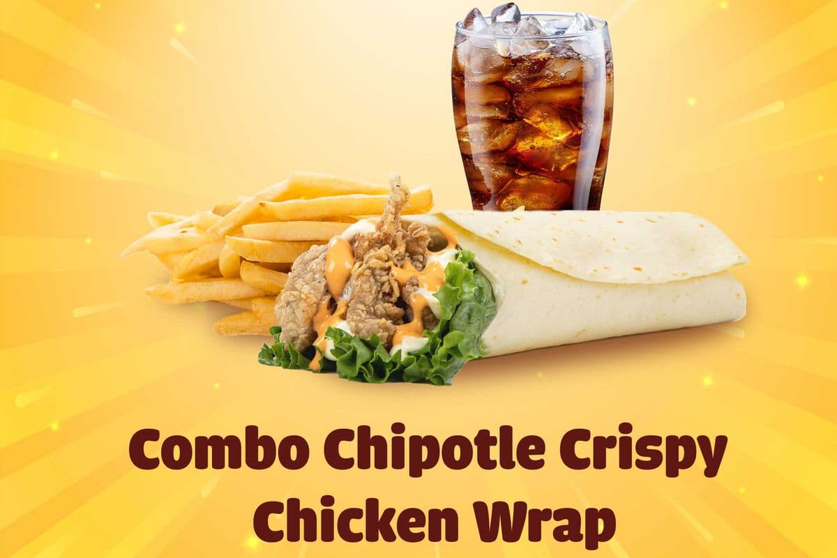 A9. Lime Chipotle Crispy Chicken Wrap Meal