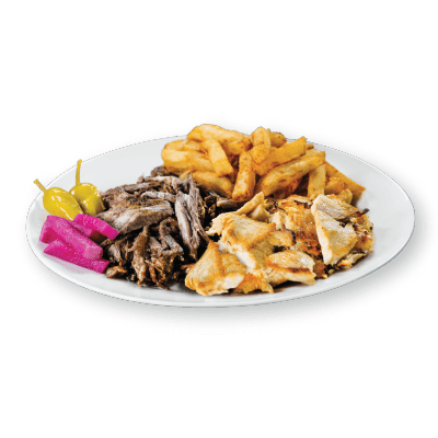 Plat Mix Shish Taouk / Shawarma