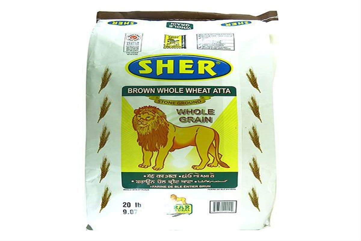 Sher Flour Brown Whole Wheat (20lb)