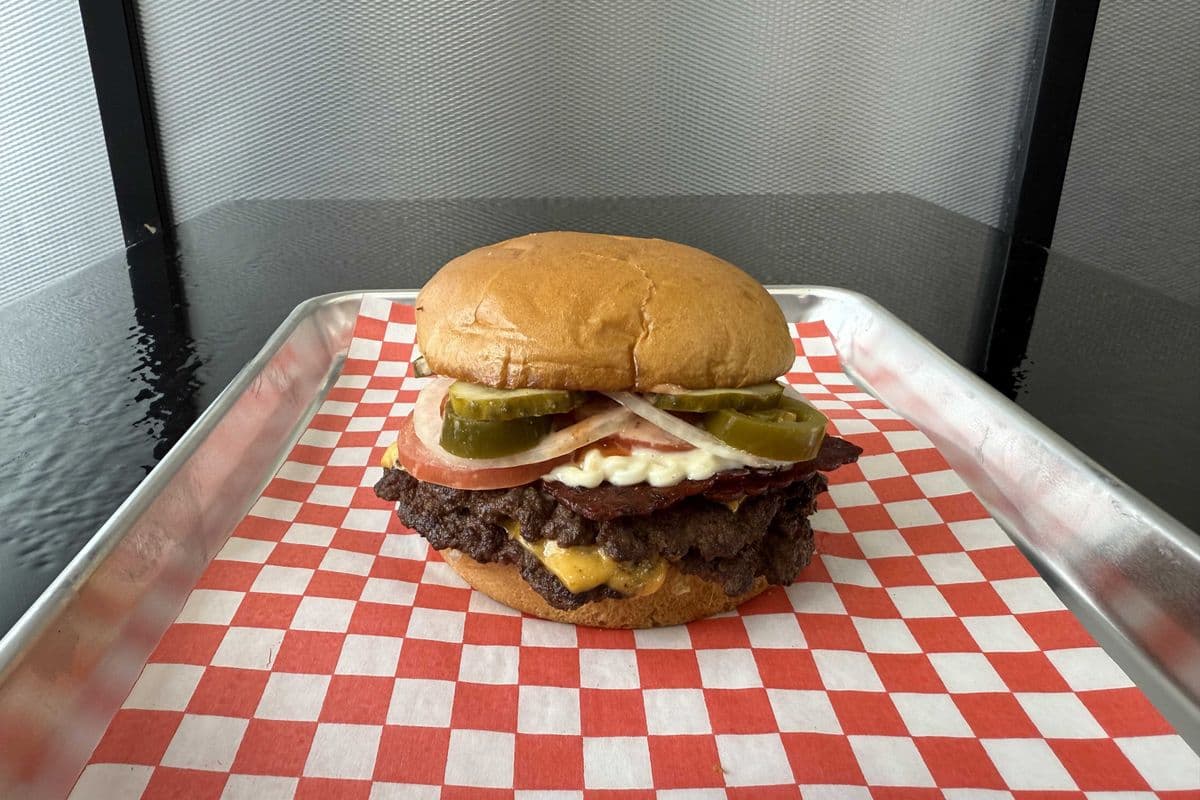Spicy Bacon Garlic Stacker Burger