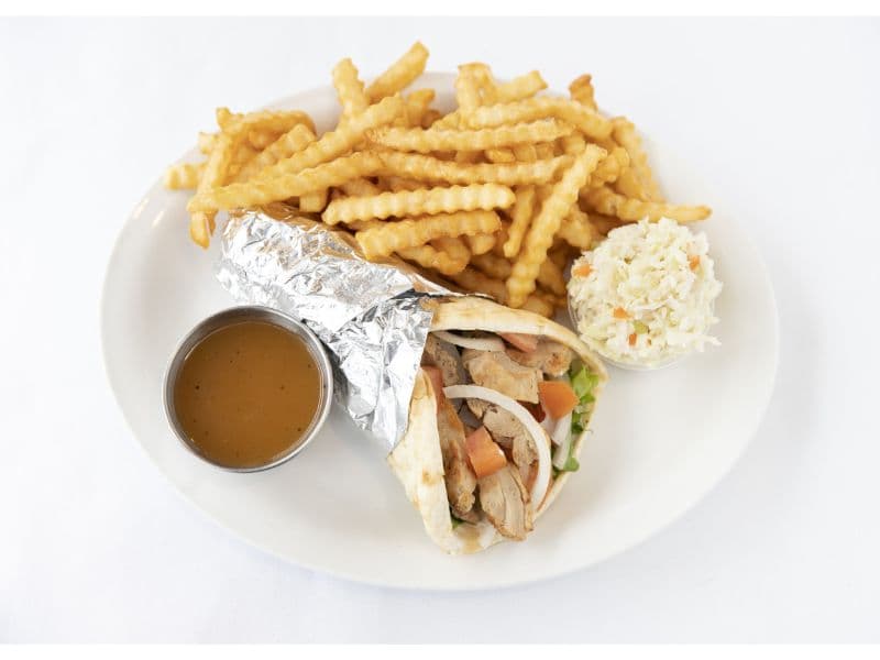 Pita au poulet poutine / Chicken Pita Poutine