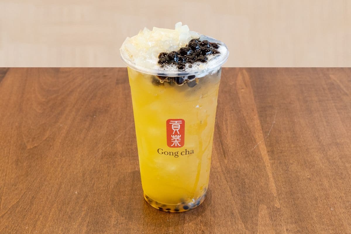 Passionfruit Green Tea with QQ Jelly