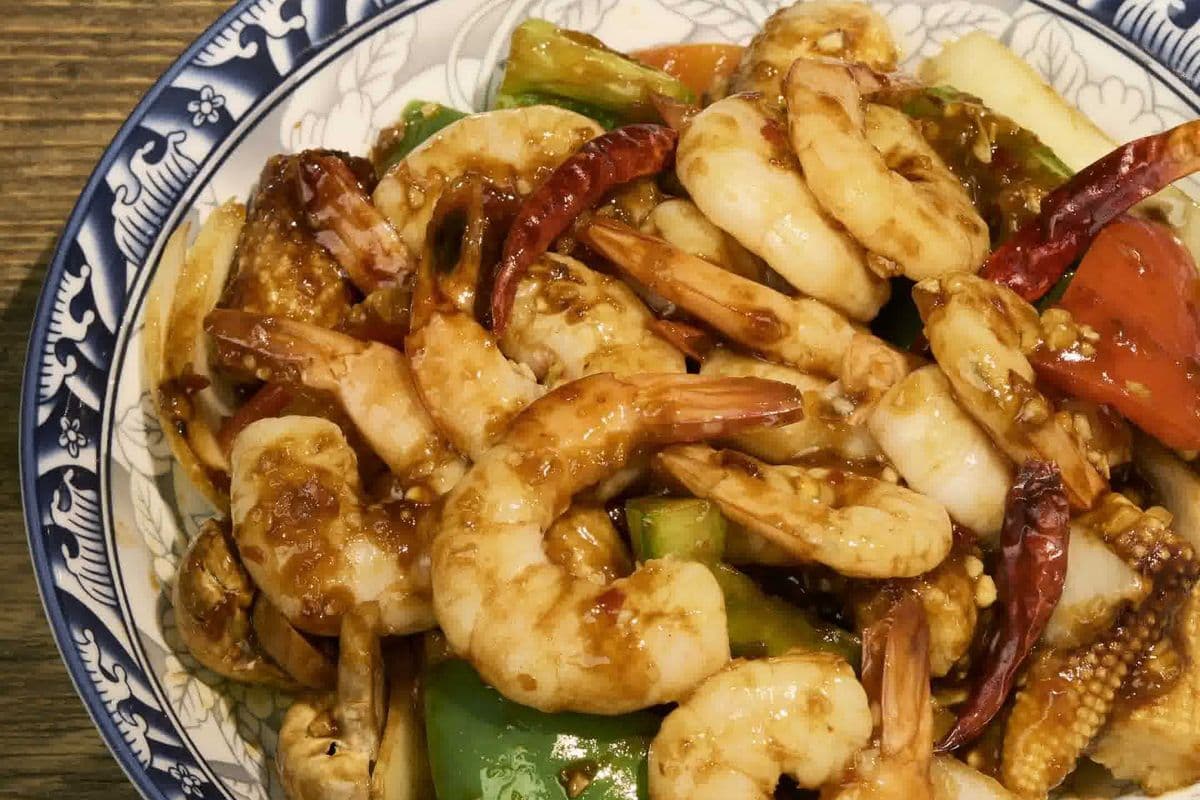 Szechuan Fiery Prawns