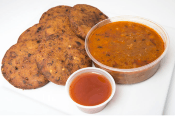 Aloo Tikki and Chickpea Curry