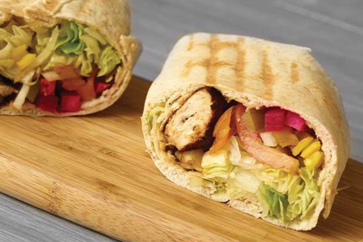 Large Chicken Souvlaki Wrap Combo