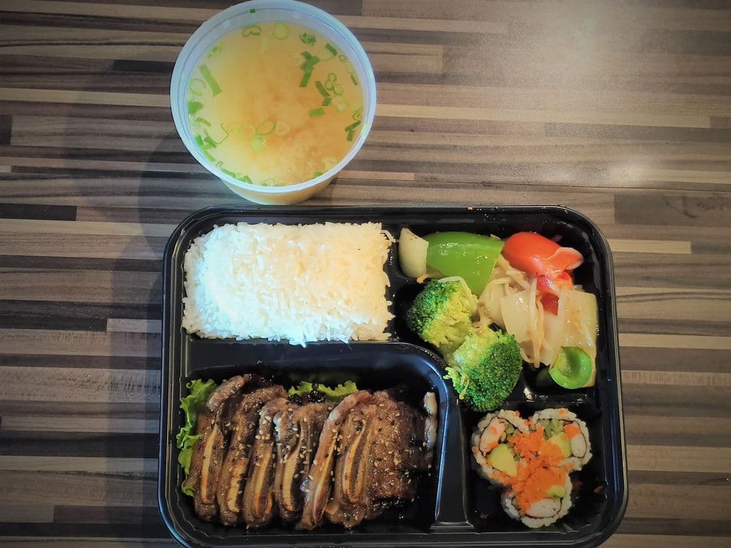 Beef Short Ribs (6 pcs) Bento (A931)