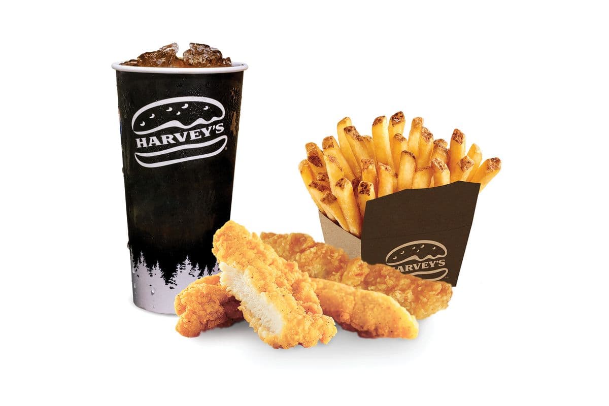 Trio Lanières de poulet (4 morceaux) / Chicken Strips Combo (4 Pieces)