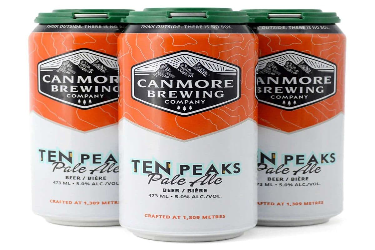 canmore brewing TEN PEAKS PALE ALE 4 CANS (4 x 473ml)