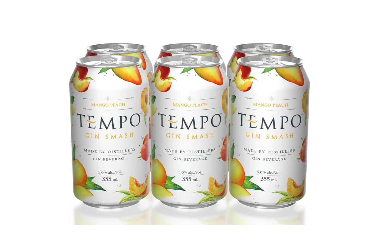 Tempo Gin Smash Mango Peach (6 Cans) (1 x 355ML)
