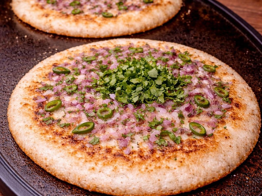 Onion-Chili Uttapam