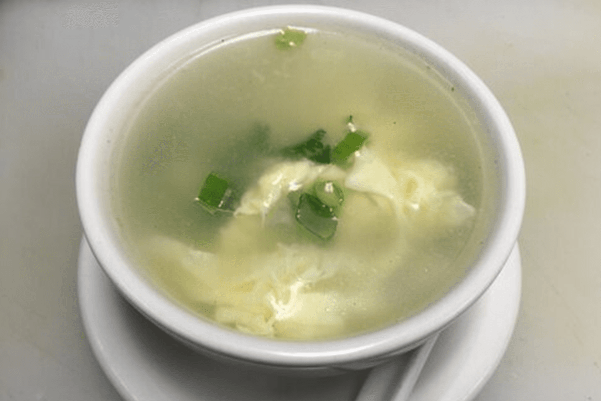 S6. Chicken Clear Egg Drop Soup
