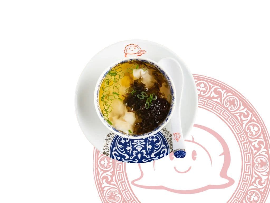 Soupe Wonton(Porc et legumes)(4pc) / Pork Wonton Soup (Pork & Vegetable) 猪云吞(4pc)