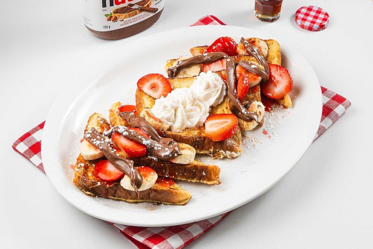 Nutella Strawberry Banana French Toast