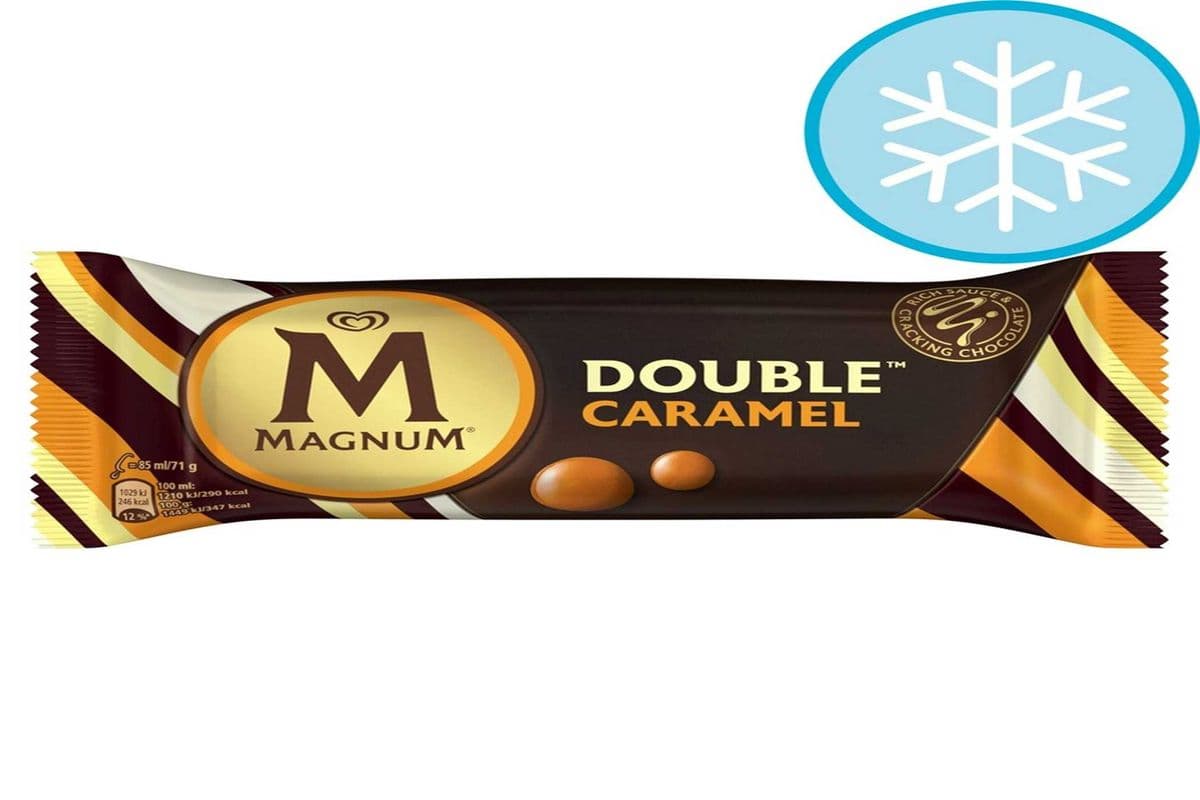 MAGNUM DOUBLE CARAMEL ICE CREAM BAR (90ML) (250 Cal)