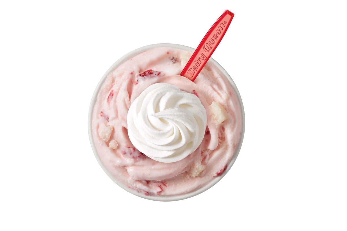 New! Strawberry Angel Food Cake Blizzard Treat