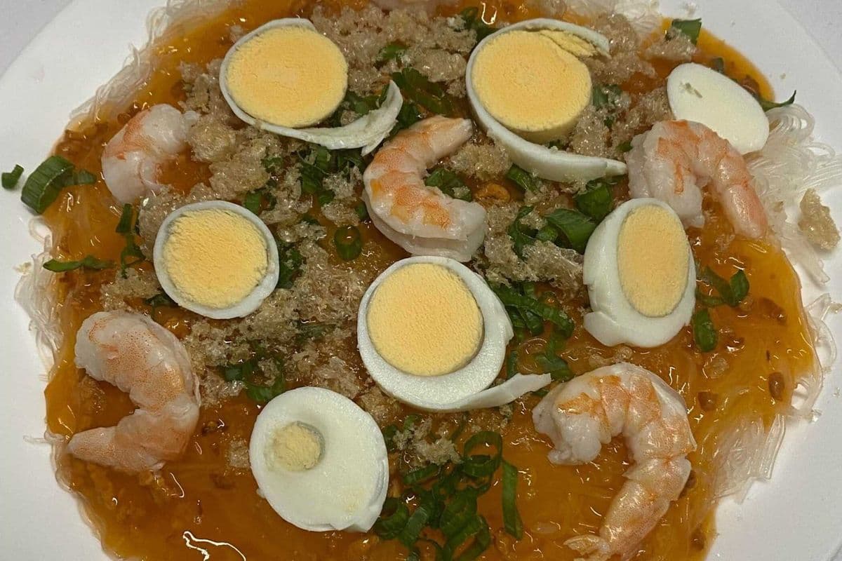 Palabok noodle (shrimp sauce)