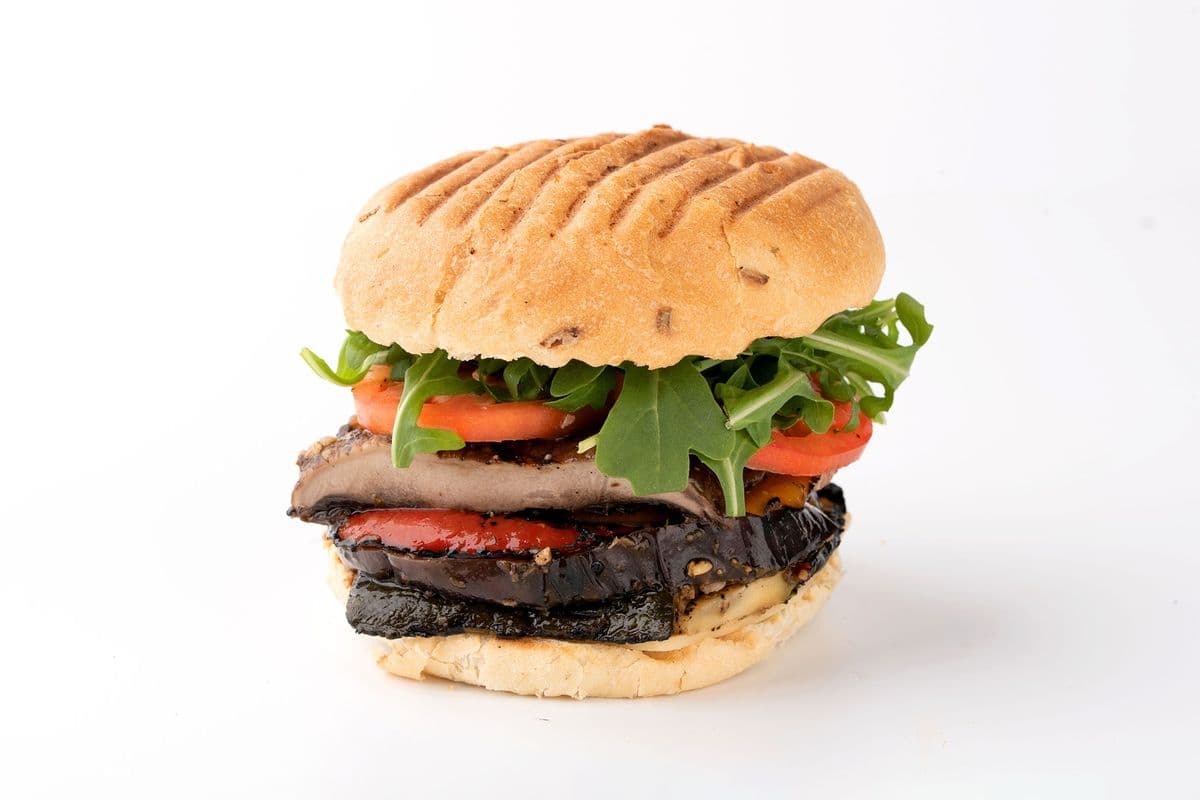 Portobello Mushrooms with Grilled Veggies