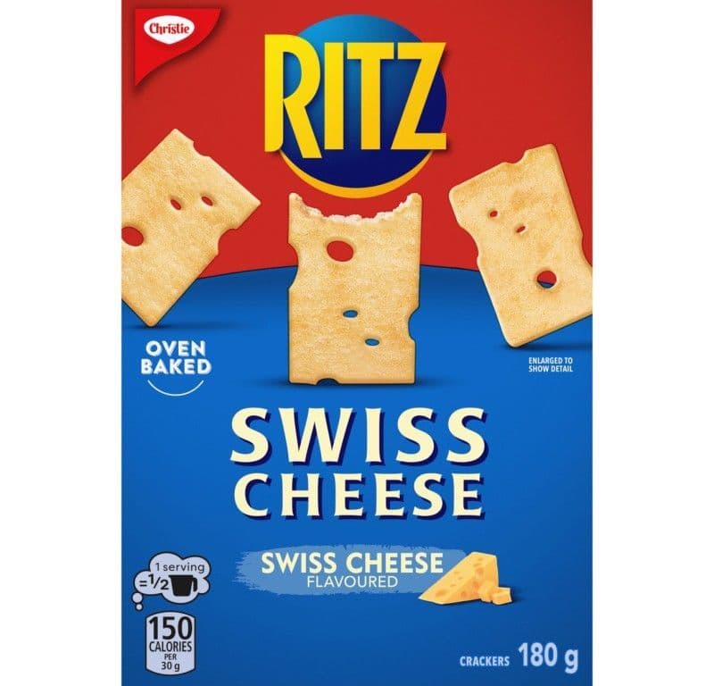 Christie Ritz Swiss Cheese Crackers 180G
