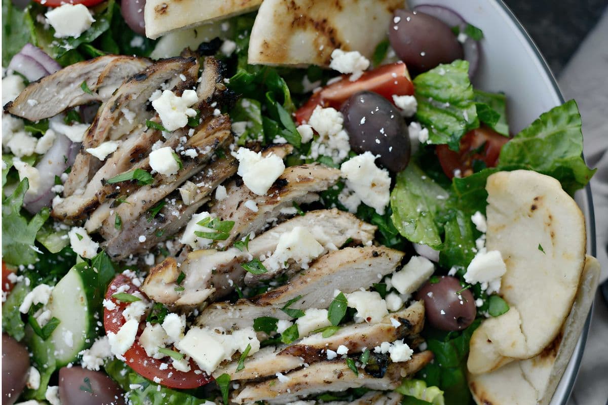 Chicken Shawarma on Salad
