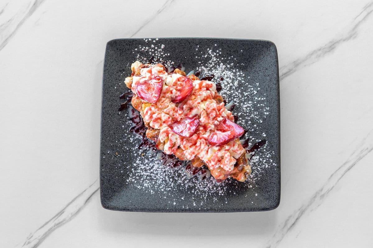 Strawberry Cream Cheese Croffle