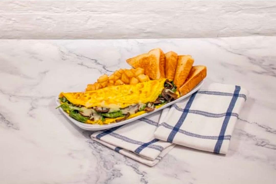 Spinach & Mushroom Omelette