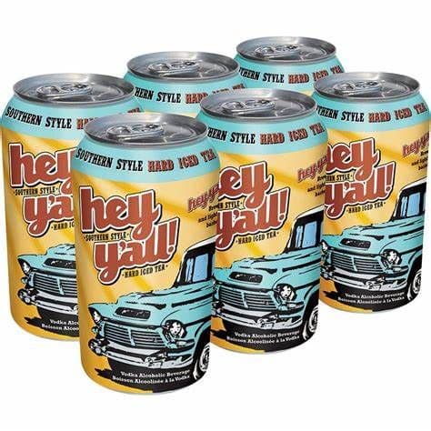 Hey Y'All Hard Iced Tea (6 x 341ml)
