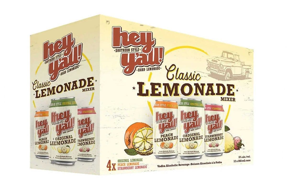 Hey Y'all Lemonade Mixer (12 x 355 ml)